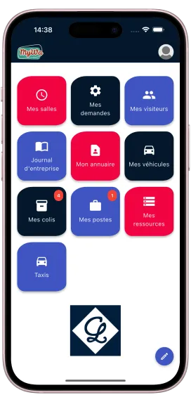 Aperçu de l'application mobile MyWa
